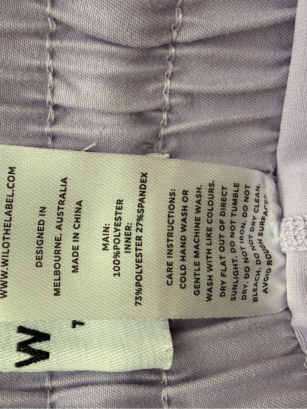 Wilo The Label 2 In 1 Running Shorts L Large Lilac Purple Layered Athletic Compr - Picture 8 of 8